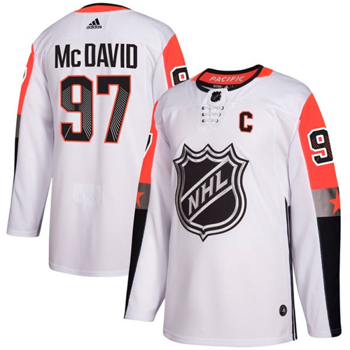 Adidas Men Edmonton Oilers #97 Connor McDavid White 2018 All-Star NHL Jersey->edmonton oilers->NHL Jersey